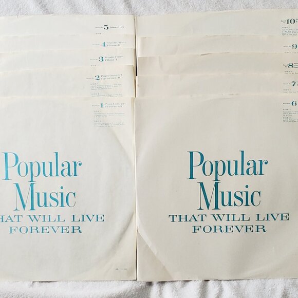 READER'S DIGEST "Popular Music That Will Live Forever" TEN 12" Vinyl LP- Box Set - Picture 8 of 14